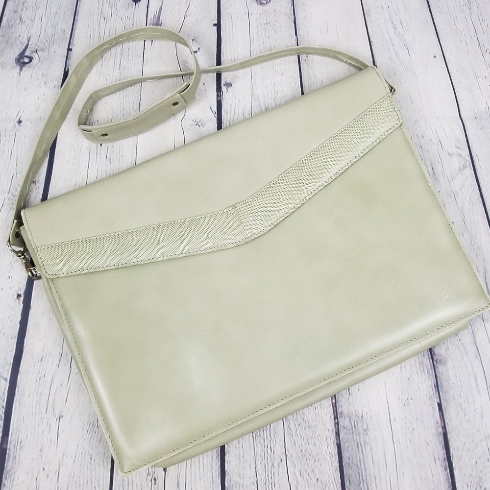 TILLEY | vintage leather & snakeskin envelope bag